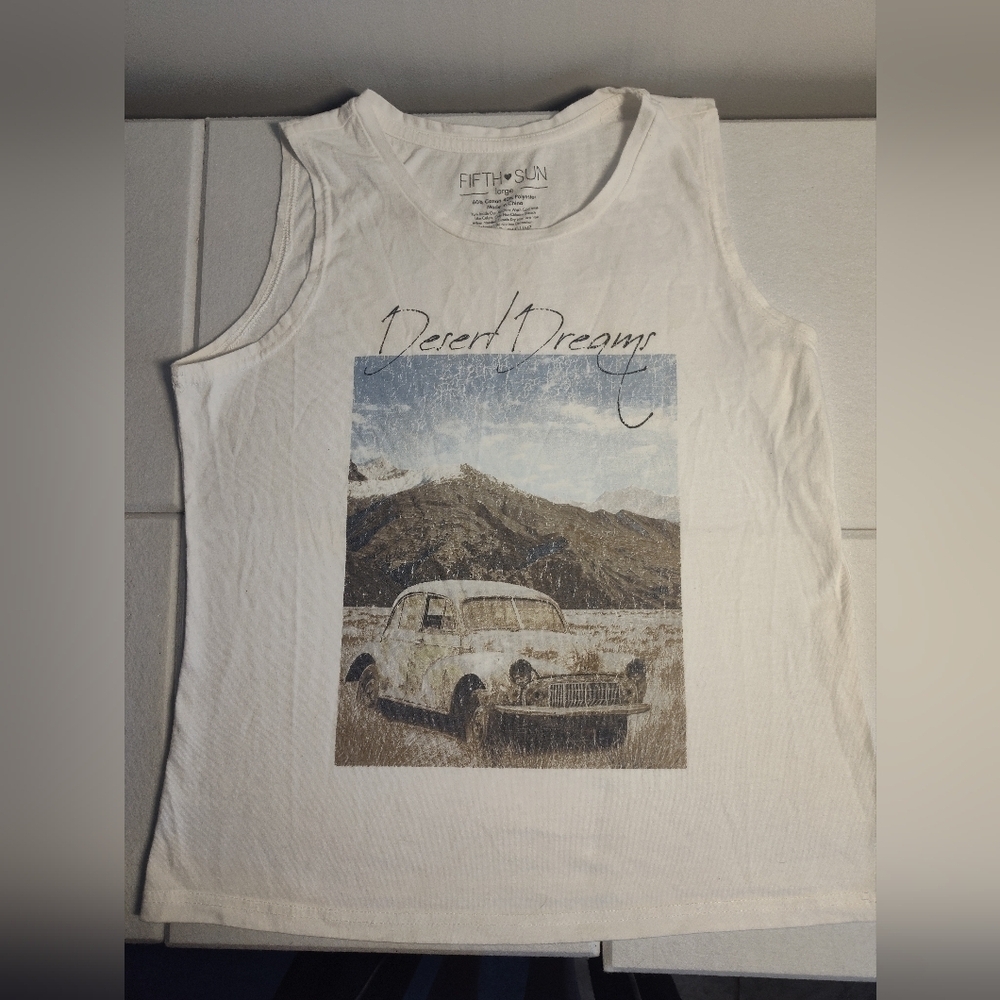 Fifth Sun White Desert Dreams Tank Size L #417